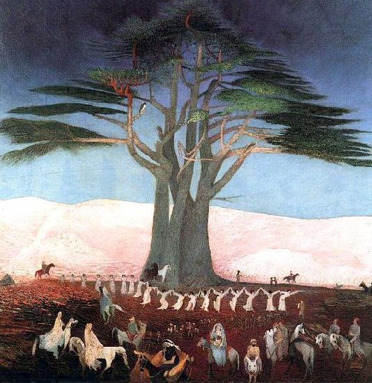 Tivadar Kosztka Csontvary Pilgrimage to the Cedars in Lebanon oil painting picture